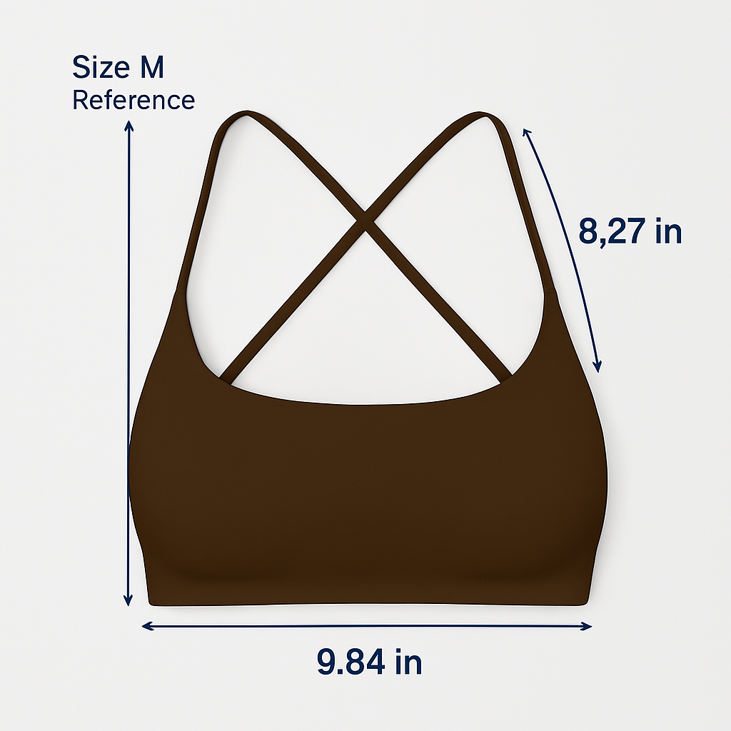 Cross Back Padded Sports Bra with Removable Pads