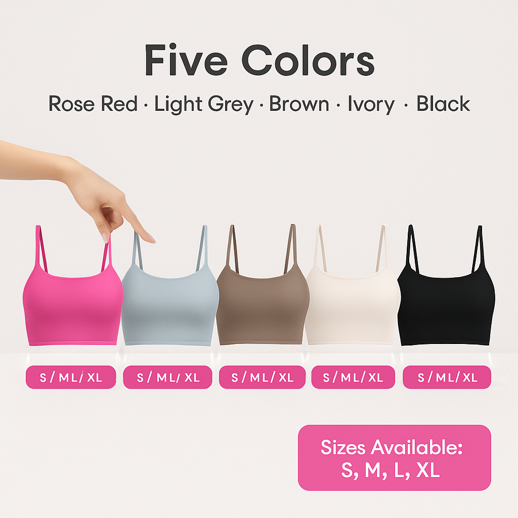 Women Sport Bras with Removable Pads, Low-Impact Square Neck