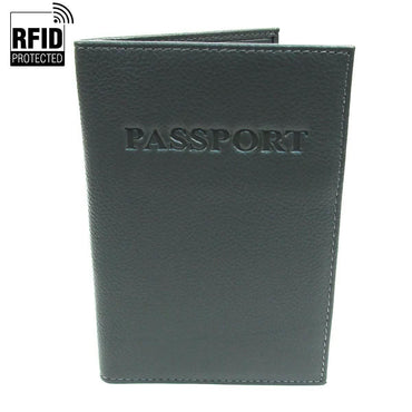 Genuine Leather RFID Passport Holder