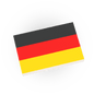 Germany Country Flag - Custom Printed - Made Using a LEGO® Tile