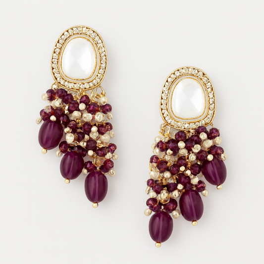 Crystal Stud Earrings for Women – Lightweight D04