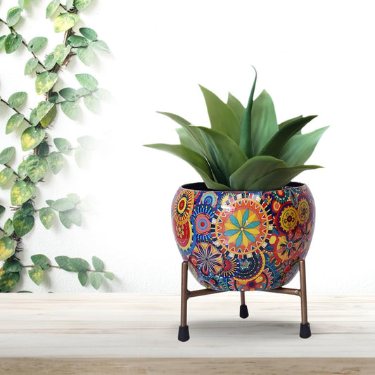 Beautiful and Colorful Planter on Stand for Living Room & Office