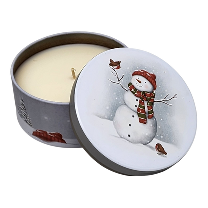 Snowman Sugar Cookie Candle - Warm Holiday Fragrance