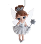 Silver Fairy Elves Ornament -