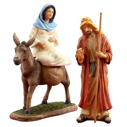The Holy Family - Traveling to Bethlehem - 7 Inch Scale