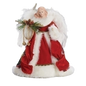 Plaid Cloak Angel Christmas Tree Topper - 12 inch