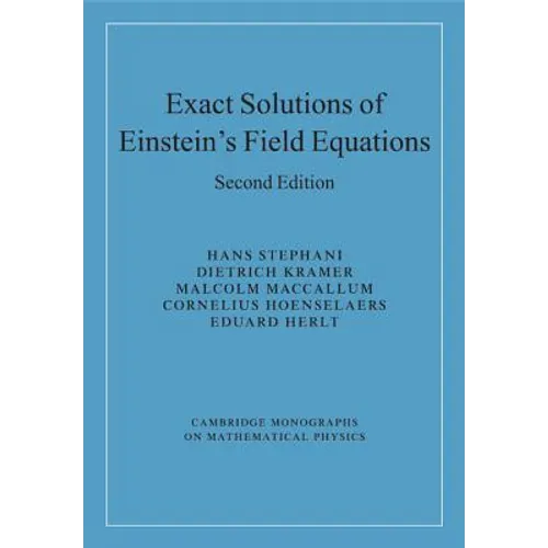 Exact Solutions of Einstein's Field Equations - Paperback