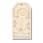 Unfinished Wood Layered Christmas Gift Tags | 14 Options | 3 Piece | 4"-6" Tall | 1/8" Wood | Wood Craft DIY