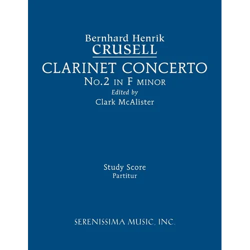 Clarinet Concerto No.2, Op.5: Study score - Paperback