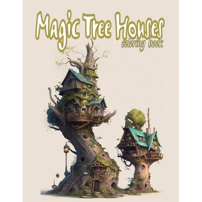 Magic Tree Houses: A Cute Coloring Book for Adult: explore the Fairytale World and the Fairy house - Paperback