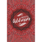 Contacts & Addresses: Geometric Design (Red, Black & White) Small 6" X 9" - Paperback