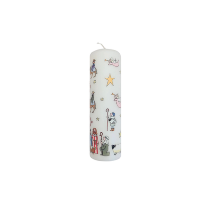 Nativity Advent Large Pillar Candle