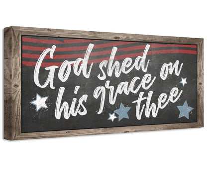 God Shed His Grace On Thee - Canvas