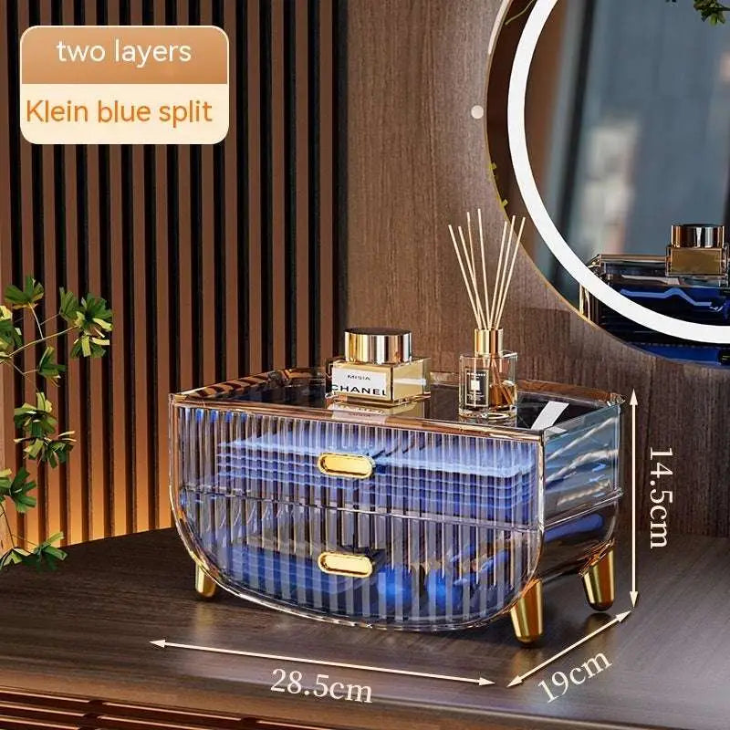 Gold Acrylic Cosmetics Storage Box