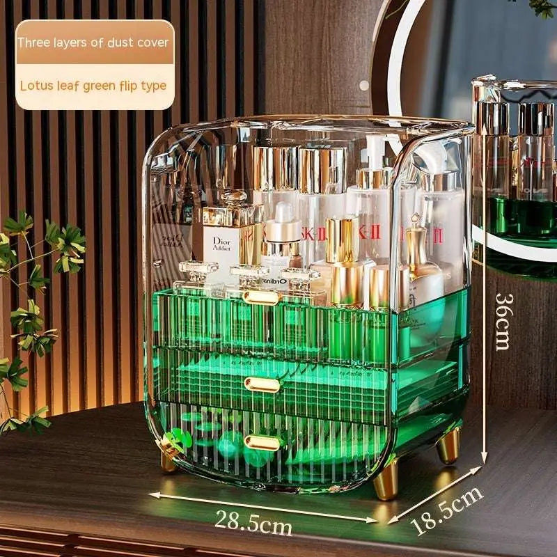 Gold Acrylic Cosmetics Storage Box