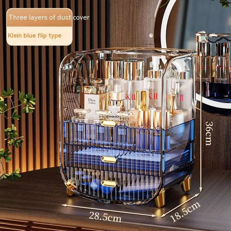 Gold Acrylic Cosmetics Storage Box