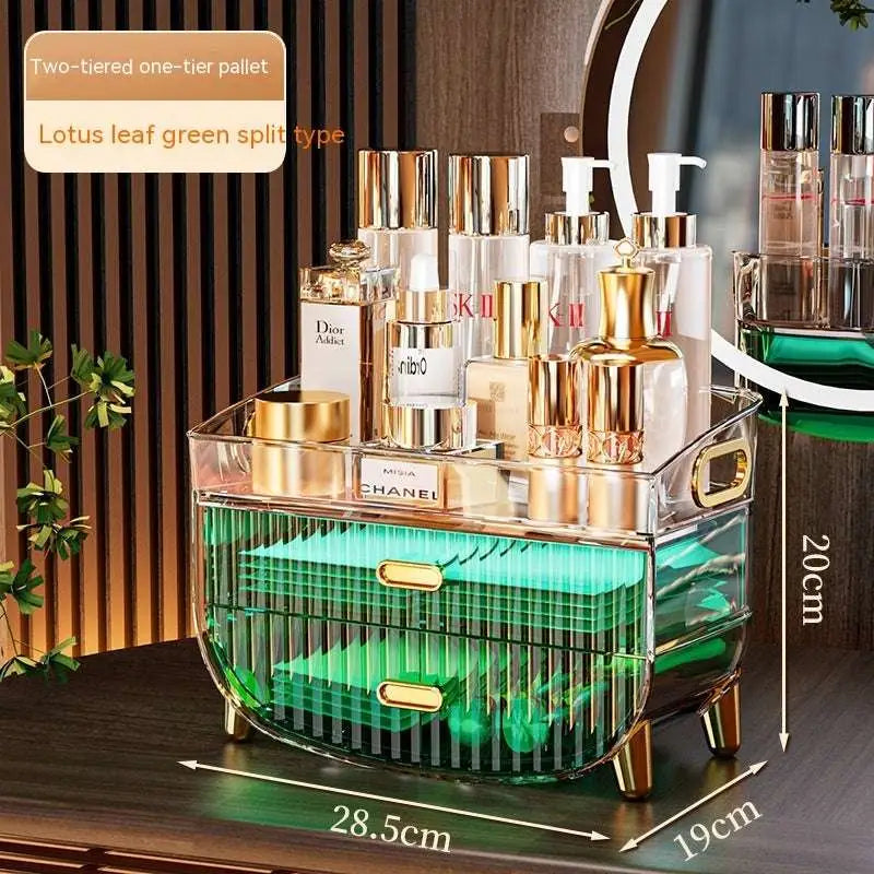 Gold Acrylic Cosmetics Storage Box