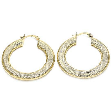 Gold Filled Flat Hoop Earrings