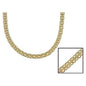 Gold Filled High Polish Finish Bismark Chain 20''