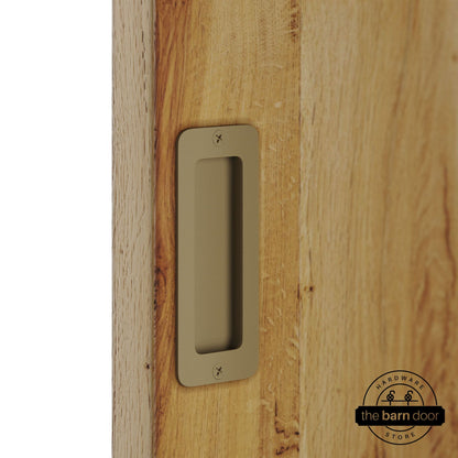 Barn Door Partial Radius Flush Pull
