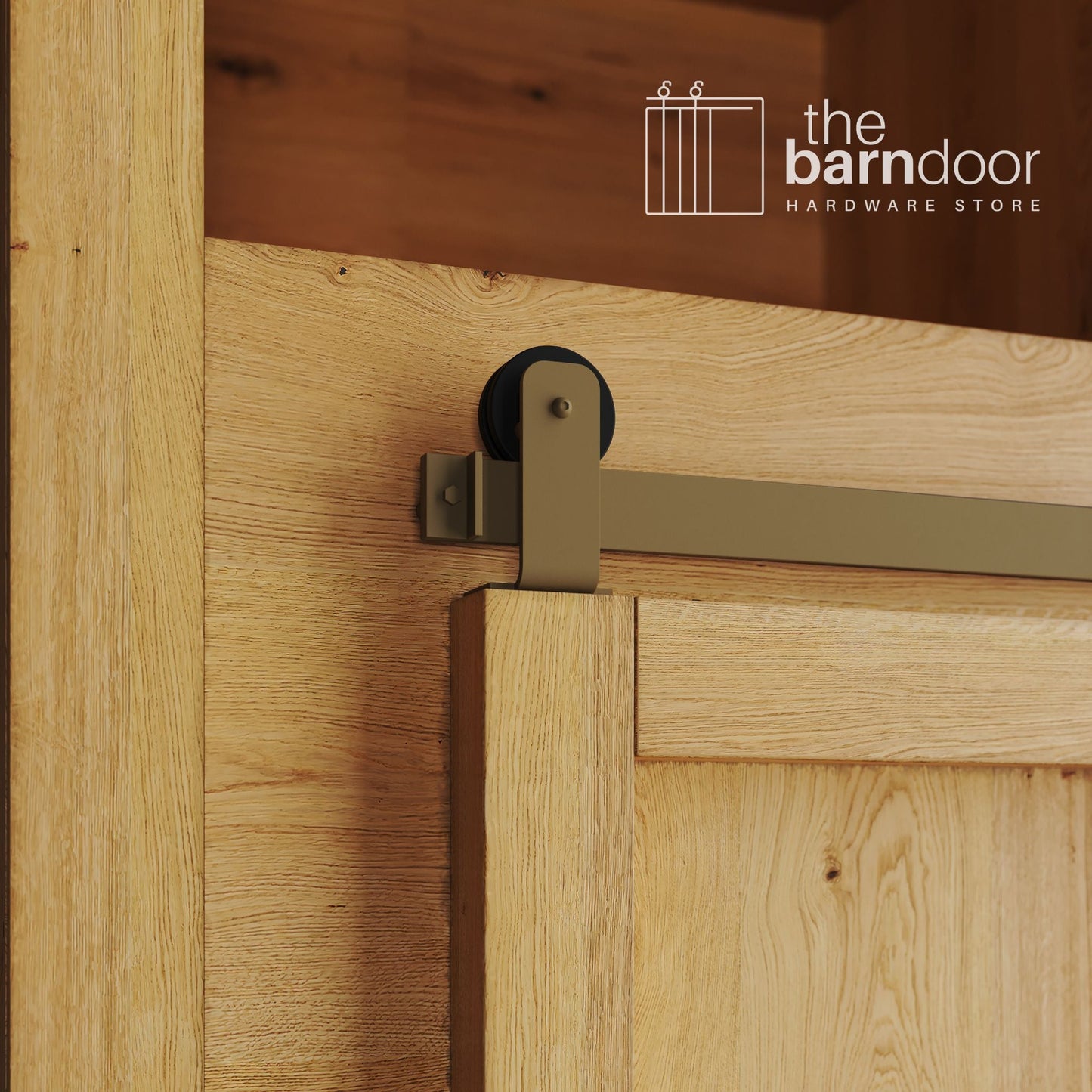 Mini Straight Top Mount Barn Door Hardware