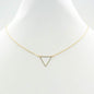 Gold Triangle Pendant Necklace