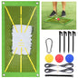 Golf Training Mat for Swing Detection Batting Path Feedback