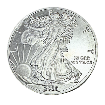 2026 1 Ounce OZ 999 Fine Solid USA American Liberty Eagle Coin Titanium Precious Metal Ingot Ti Element Chemistry Proof Mint Coin