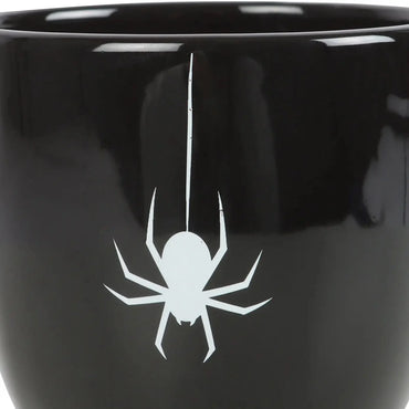 Gothic Halloween Black Spider Teacup