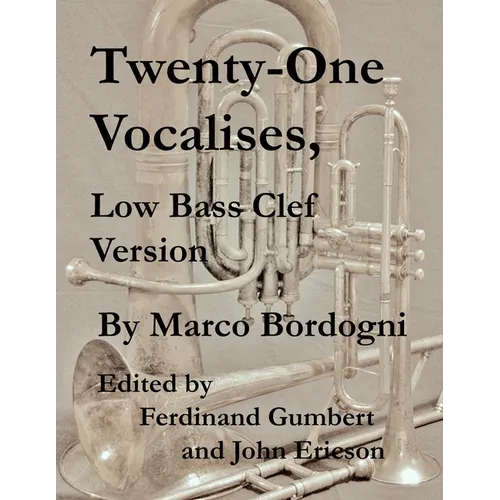 Twenty-One Vocalises, Low Bass Clef Version - Paperback