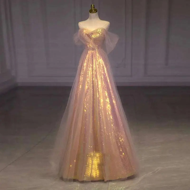 Gradient Mesh Slimming Annual Party Banquet Mermaid Dress