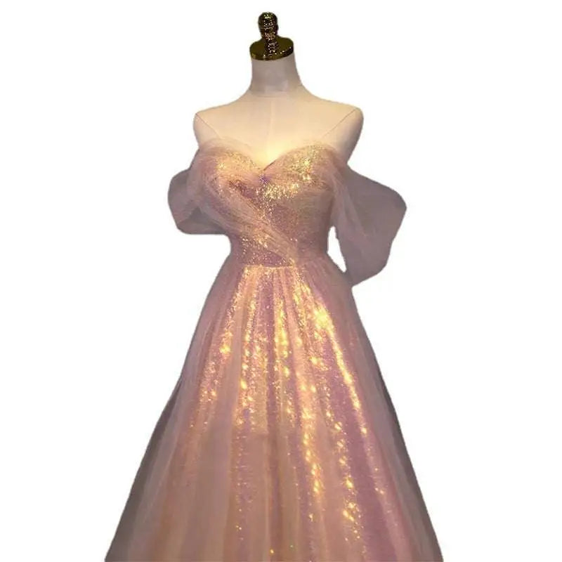 Gradient Mesh Slimming Annual Party Banquet Mermaid Dress