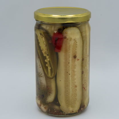 Granny’s Hot Sweet Pickles | Sweet & Spicy Country Pickles | 24 oz