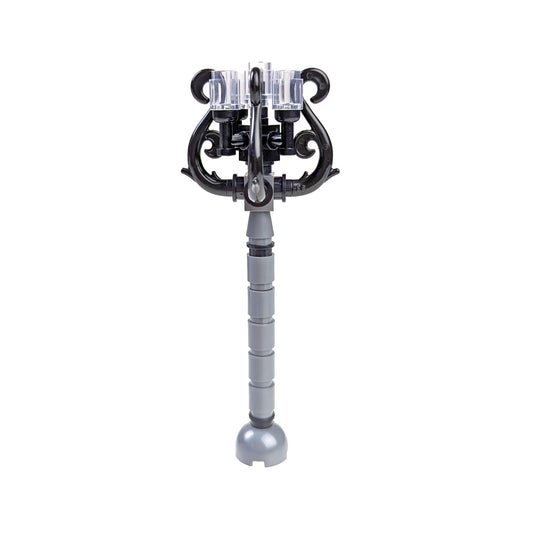 Gray & Black Spiral Lamppost - Building Set - Made Using LEGO® Parts
