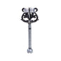 Gray & Black Spiral Lamppost - Building Set - Made Using LEGO® Parts