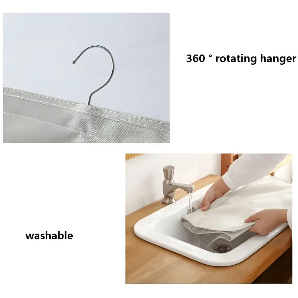 Gray Mesh Bra Hanging Storage Bag