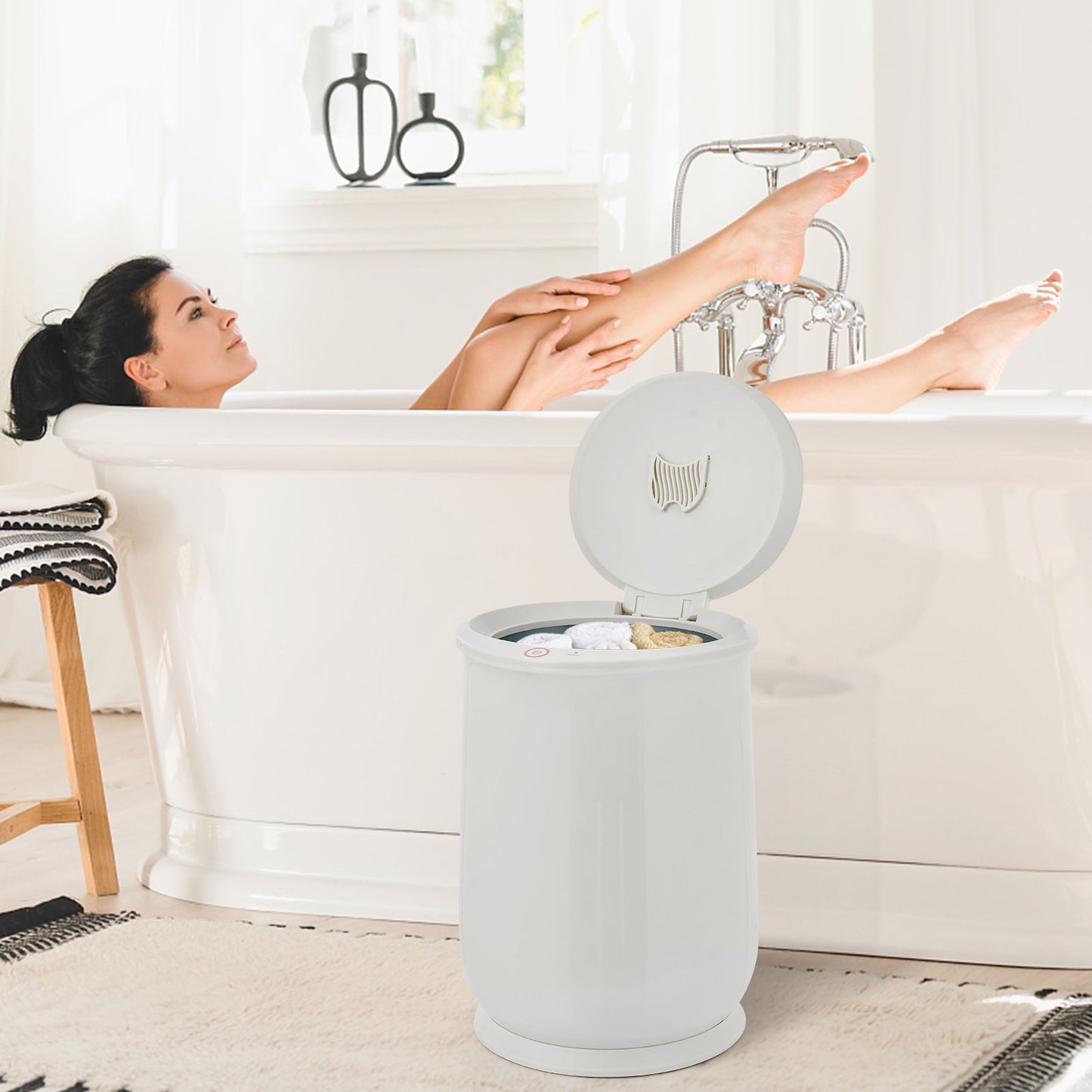 20L Bathroom Towel Warmer with Auto Shut-White