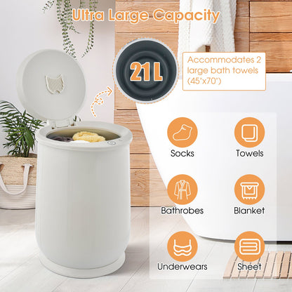 20L Bathroom Towel Warmer with Auto Shut-White