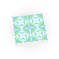 Green Floral Spanish Wall & Floor Tile - Custom Printed - Made Using a LEGO® Part