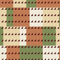 Green and Rust American Bold Imperial Cotton 44/45 Fabric Per Yard