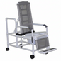 MJM International 193-TIS-SQ-PAIL Tilt "N" Space Shower Chair With Open Front Soft Seat, Buckle Safety Belt And Double Drop Arms, 250 Lbs Weight Capacity
