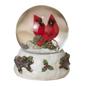 Cardinals on a Pinecone Water Globe - 5 Inch