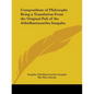 Compendium of Philosophy Being a Translation From the Original Pali of the Abhidhammattha Sangaha - Paperback