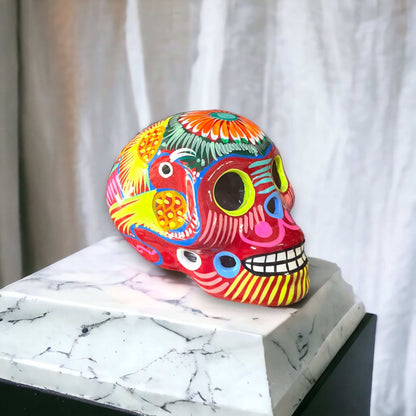 Large Guerrero Calavera Skull | Hand-Painted Day of the Dead Art