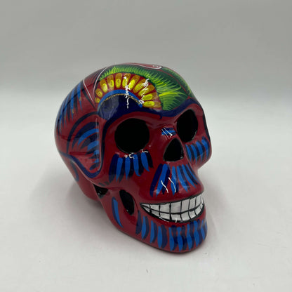 Large Guerrero Calavera Skull | Hand-Painted Day of the Dead Art