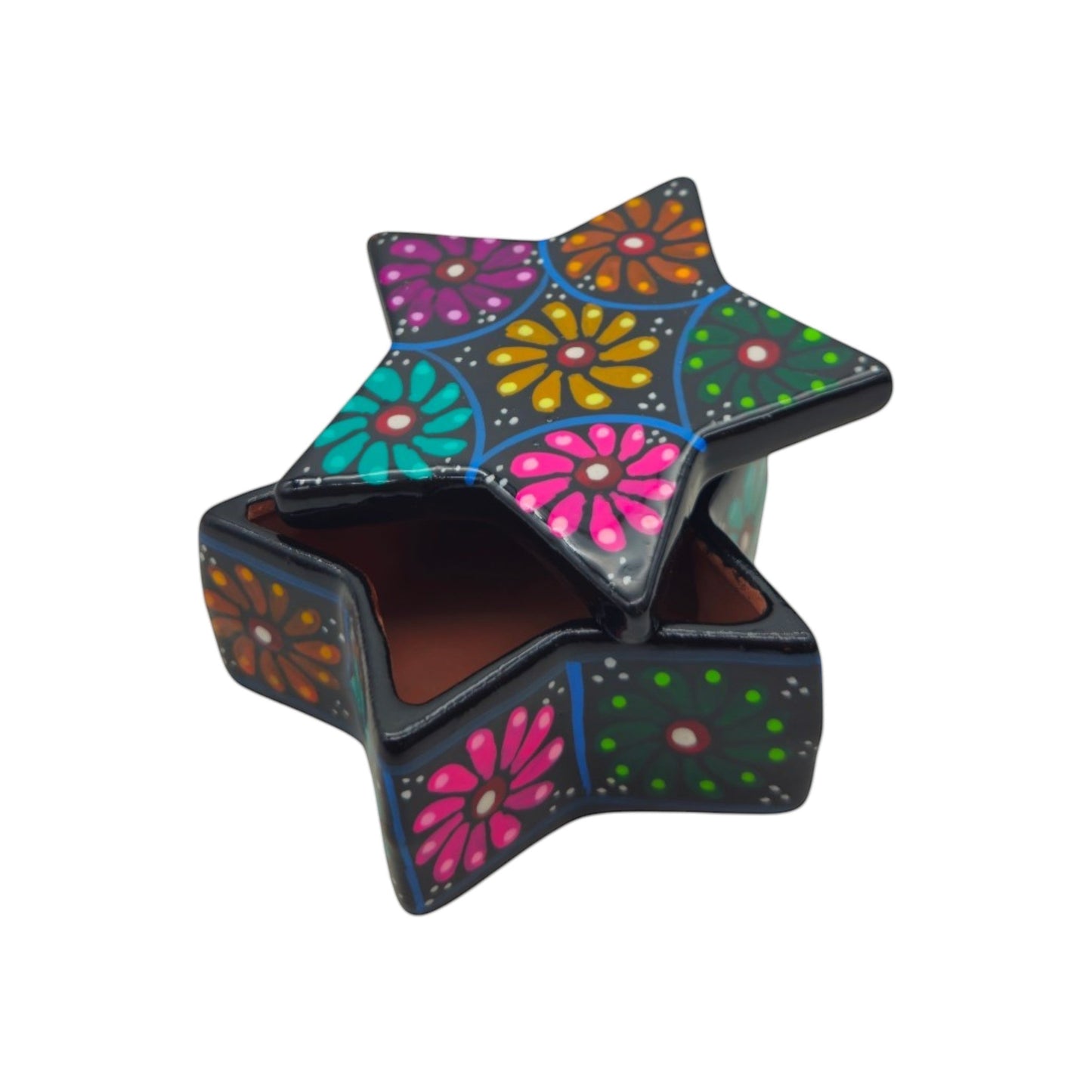 Guerrero Star Jewelry Box | Mexican Ceramic Art