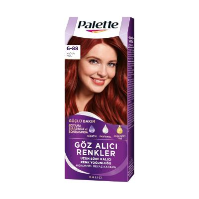 Palette Hair Dye - Intense Red 6-88 Vibrant Hair Color for Individuals Seeking Bold Shades