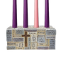 Resin Stone Block Advent Candle Holder