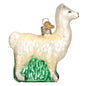 Llama Glass Ornament