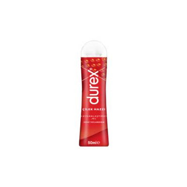 Durex Play Strawberry Flavored Lubricant Gel - 50ml, Intimate Lubricant for Enhanced Intimate Moments